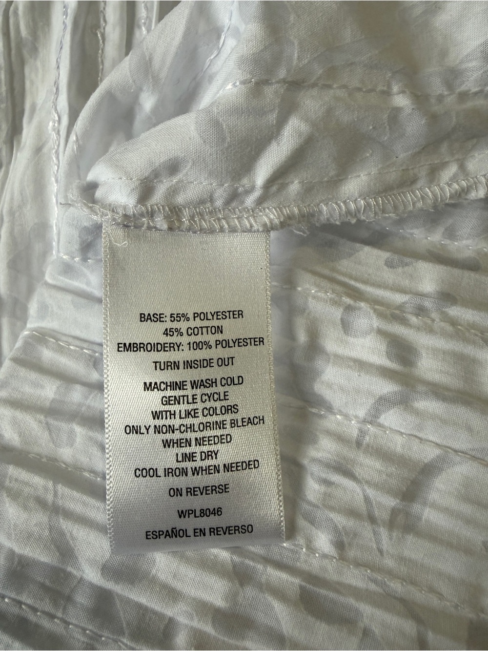 JM Collection White Button-Front Top - Picture 7 of 7